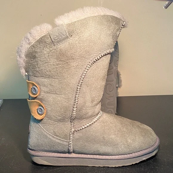 Emu Charcoal Boots with Camel Button Details. Ladies size 6 - Picture 7 of 13